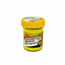 Berkley PowerBait Fluo Glitter Sunshine yellow