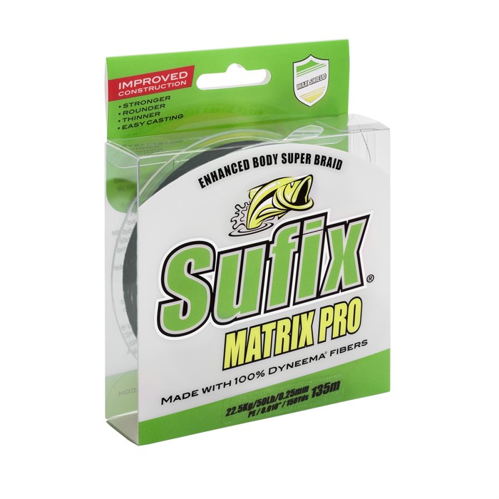 Sufix Matrix Pro Black 1500 meter - 0,12 mm/8.10 kg 