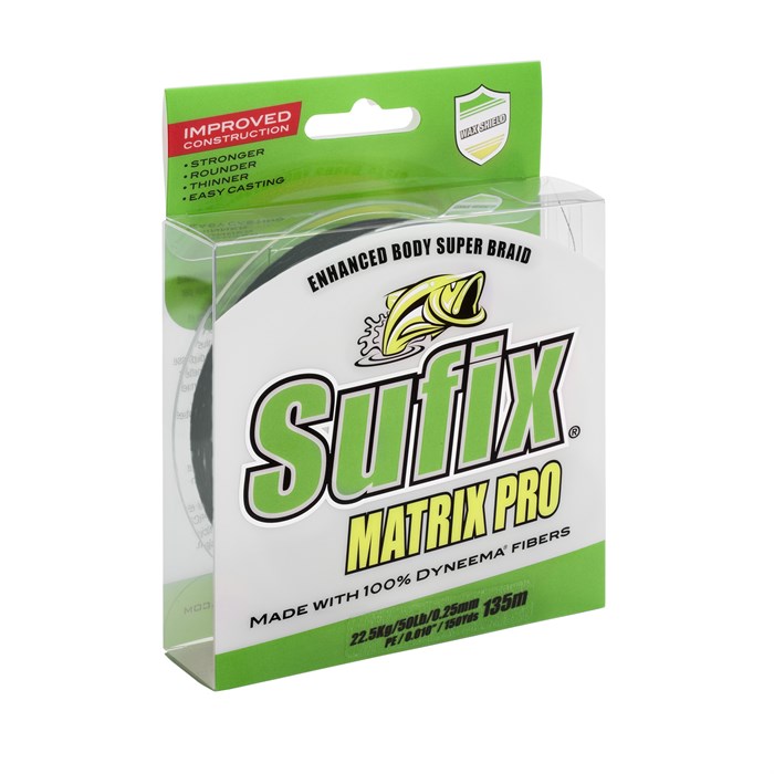 Sufix Matrix Pro Black 250 meter - 0,20 mm/18.0 kg