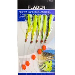 Fladen Sabiki Rig Yellow/Green size 4