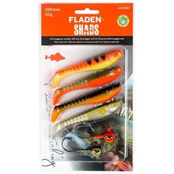 Fladen Shads paket 10 cm/10 g - Orange