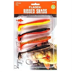 Fladen Jiggsortering Ribbed Shad 12 gr / 12 cm