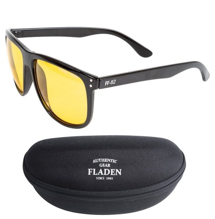 Fladen Polarized sunglasses - Matt black/red