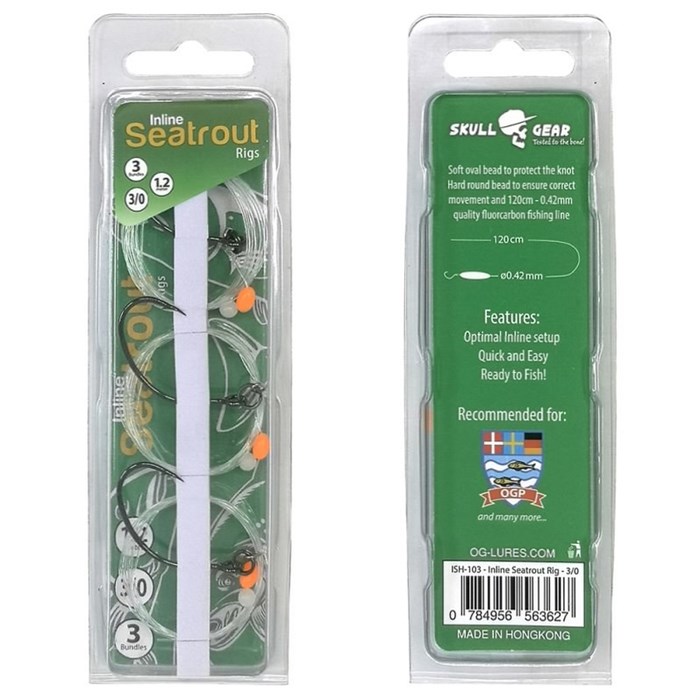 OGLures INLINE SEATROUT RIGS - HOOK SIZE 1/0