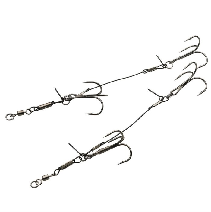 Kinetic Double Stinger 65 LBS 2 st 13 cm - Krokstorlek 1/0