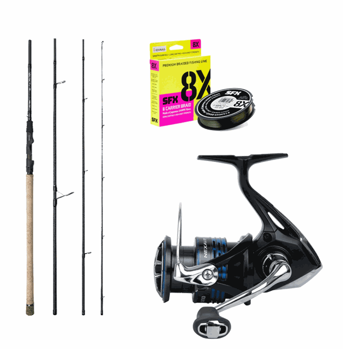 Okuma Epixor Spin 9,2 fod -10/32 gr + Shimano NEXAVE FI 2500 + Fletline