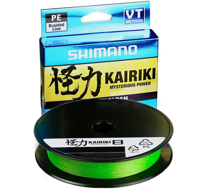 Shimano Kairiki 8 300 Meter 0,16 mm/10,3 kg - Mantis Green