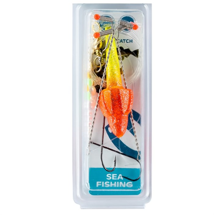 Kinetic Sabiki Pro rig 40g - Yellow Glitter/Red Target